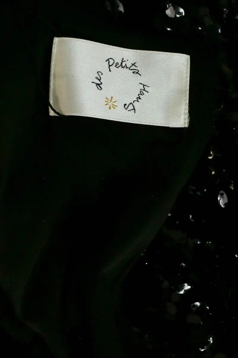 Robe à sequins Des Petits Hauts Noir en Synthétique