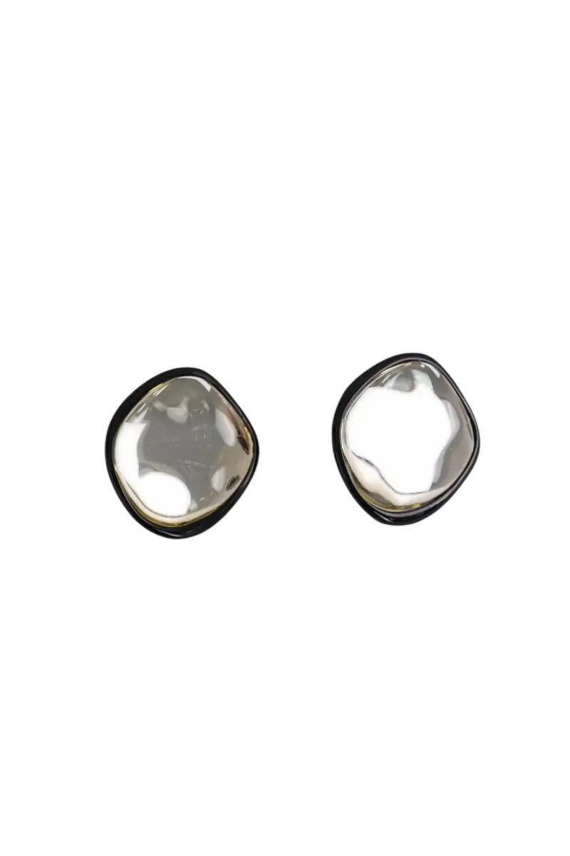 Boucles d'oreilles Celine Noir en Acier - Seconde Main