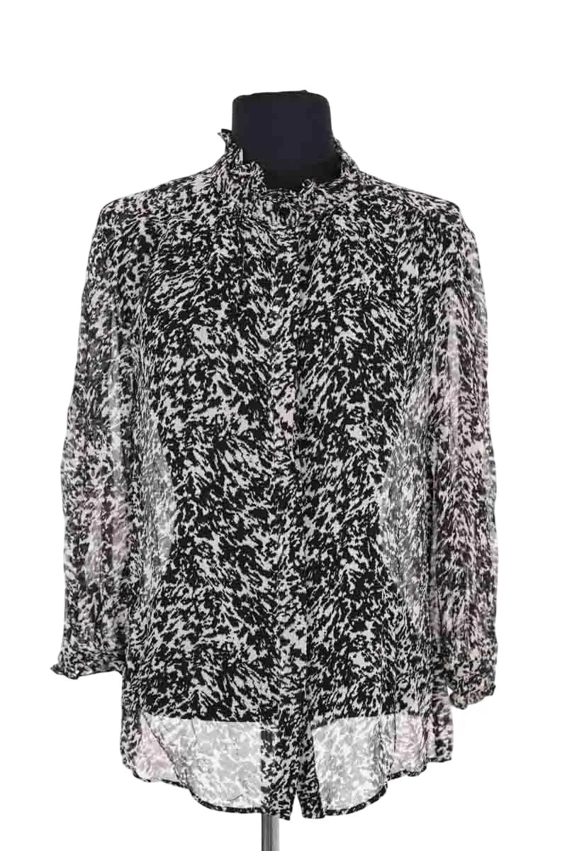 Chemise Ba&Sh Noir en Viscose, taille XXS - Seconde Main