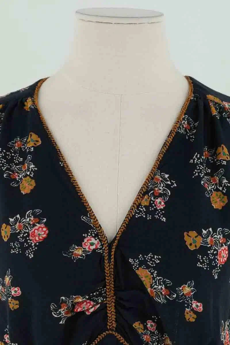 Robe Sessun Marine en Viscose