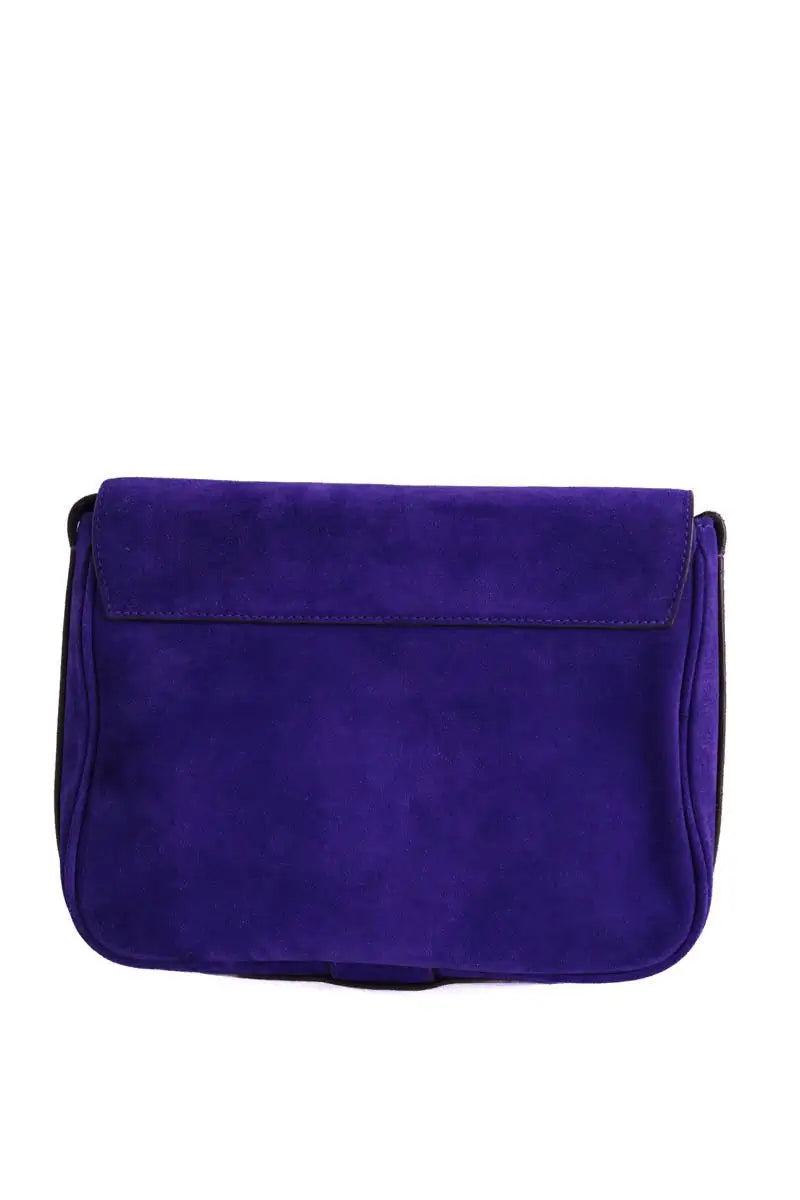 Sac à bandoulière Tila March Violet en Daim