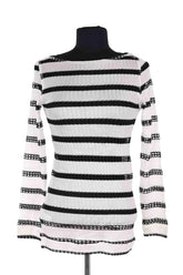 Top Pinko Blanc en Viscose, taille S - Seconde Main