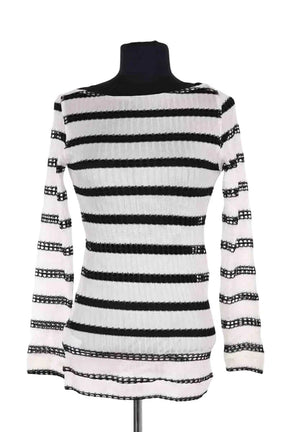 Top Pinko Blanc en Viscose, taille S - Seconde Main
