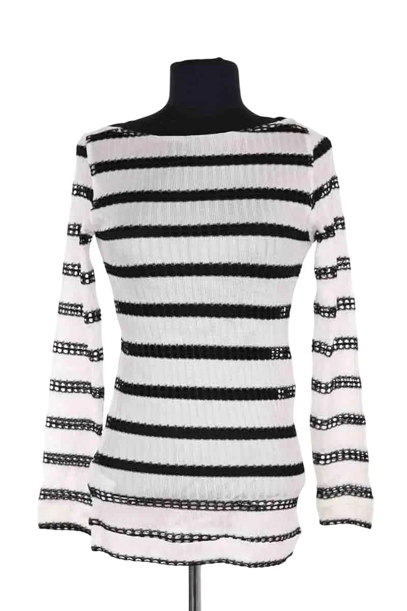 Top Pinko Blanc en Viscose, taille S - Seconde Main