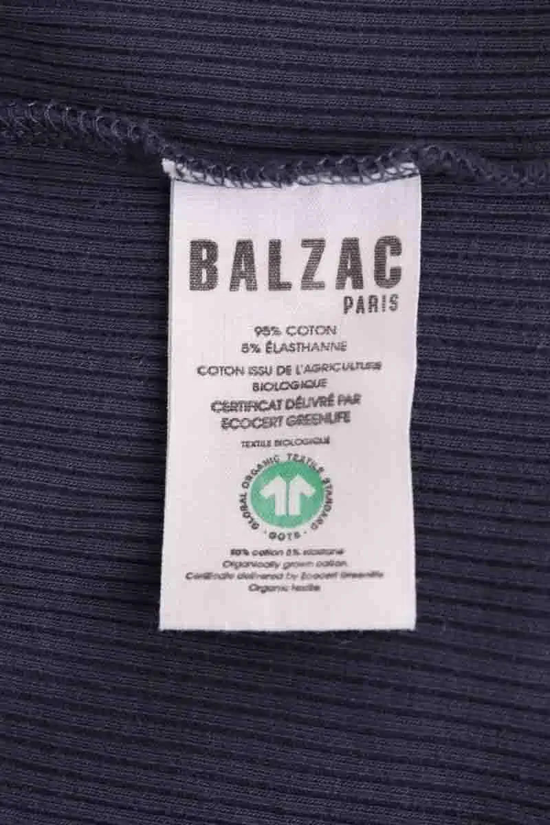 Top sans manche Balzac Bleu en Coton