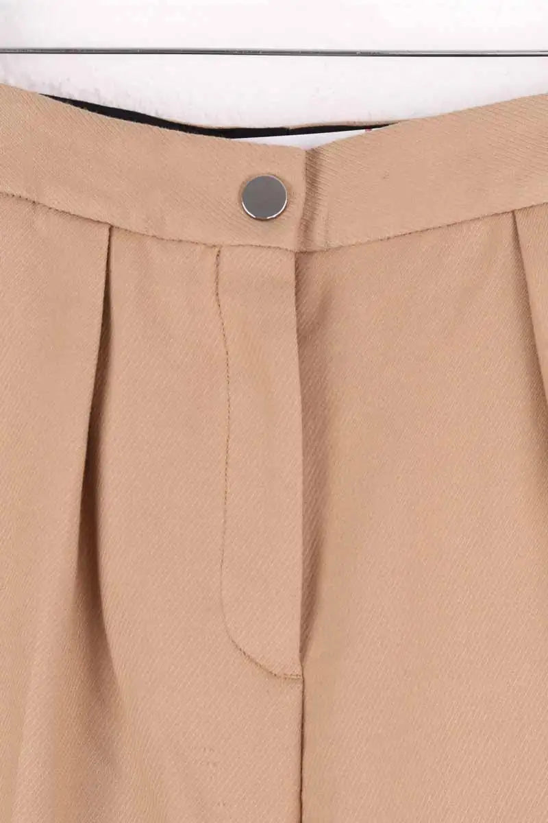 Pantalon large Maje Beige en Synthétique