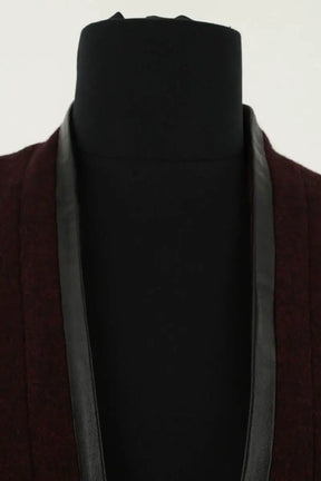 Blazer Maje Bordeaux en Laine