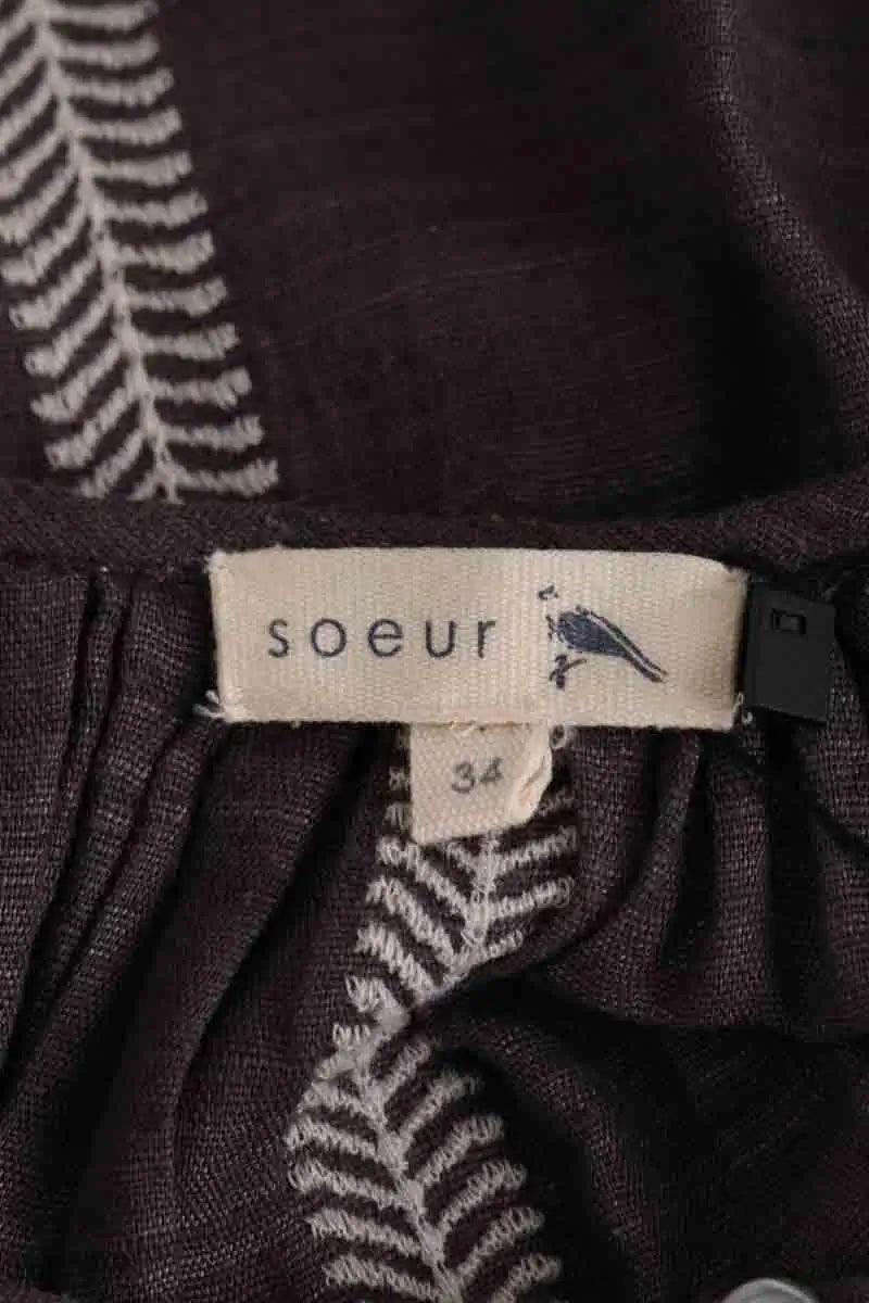 Blouse Soeur Anthracite en Soie