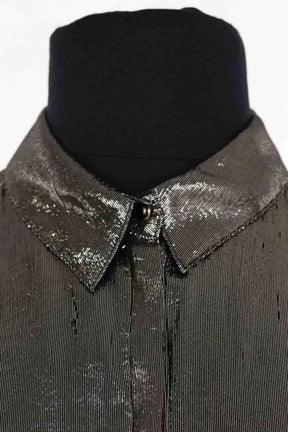 Chemise Sézane Argent en Soie