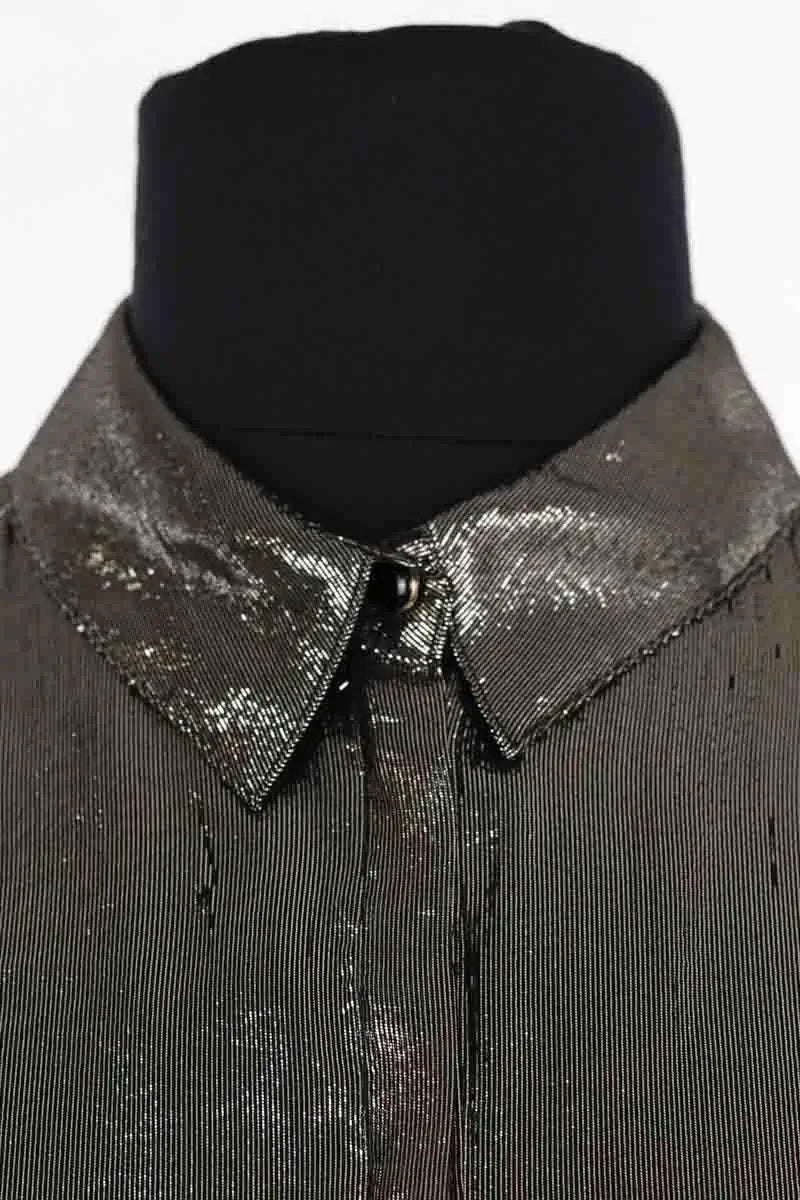 Chemise Sézane Argent en Soie