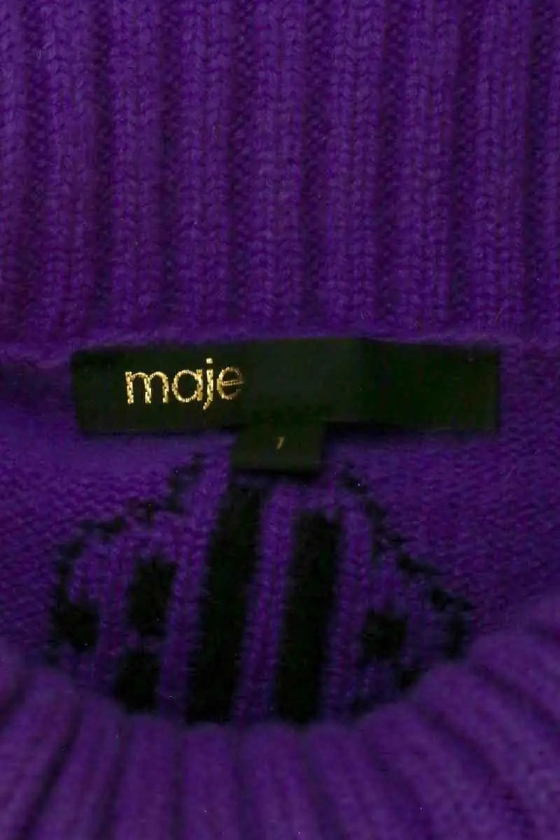 Pull Maje Violet en Cachemire