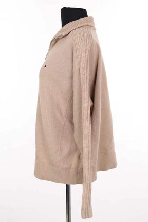 Pull Tommy Hilfiger Camel en Laine