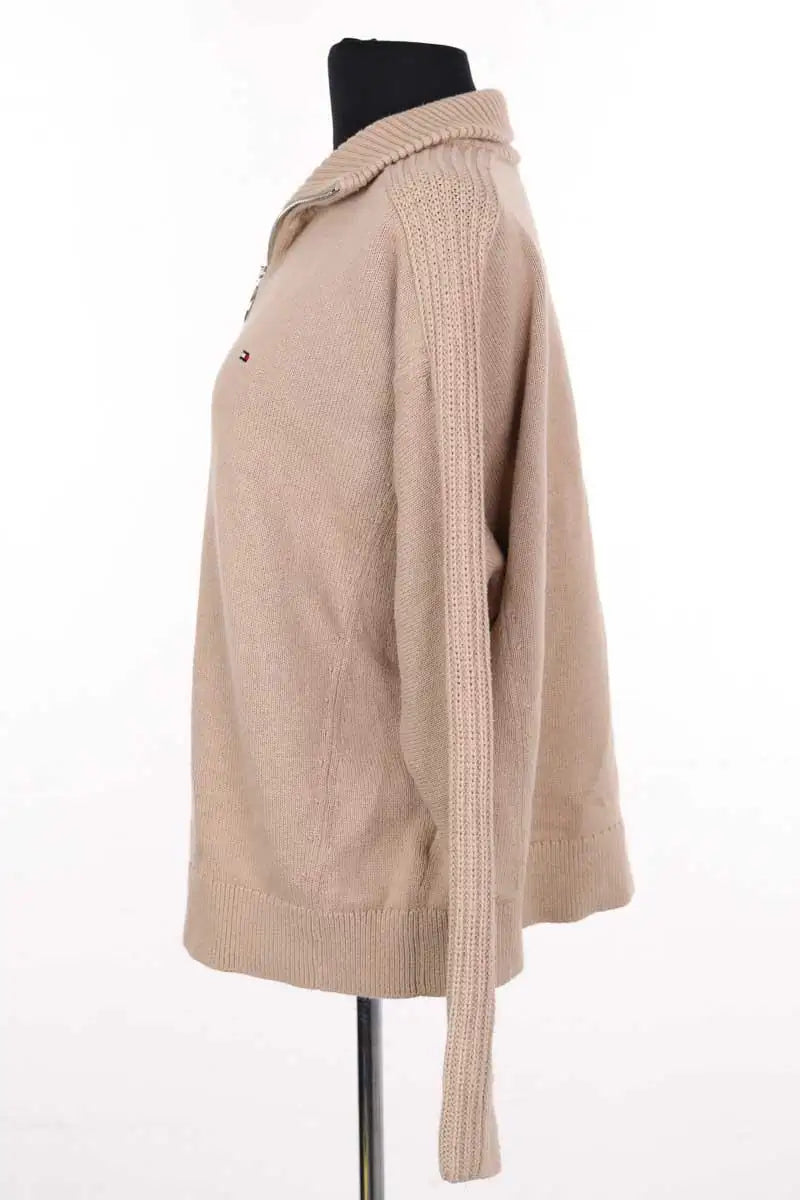 Pull Tommy Hilfiger Camel en Laine