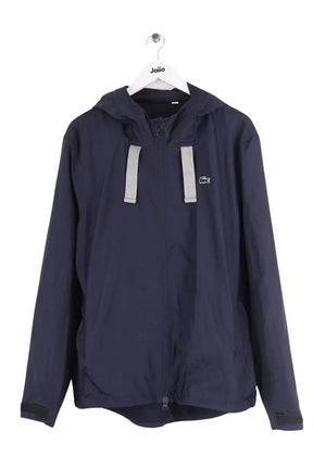 Veste Lacoste Marine en Synthétique, taille S - Seconde Main