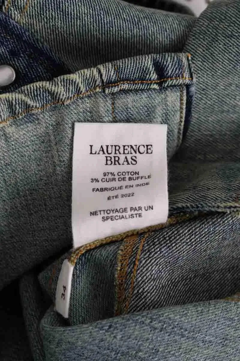 Chemise Laurence Bras Bleu en Coton