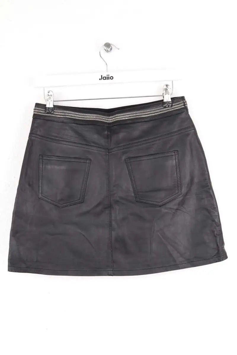 Mini jupe The Kooples Noir en Cuir