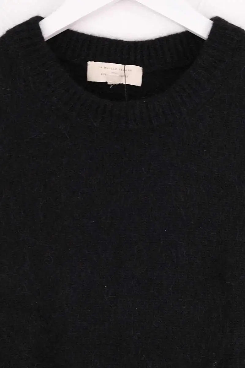 Pull Sézane Noir en Laine