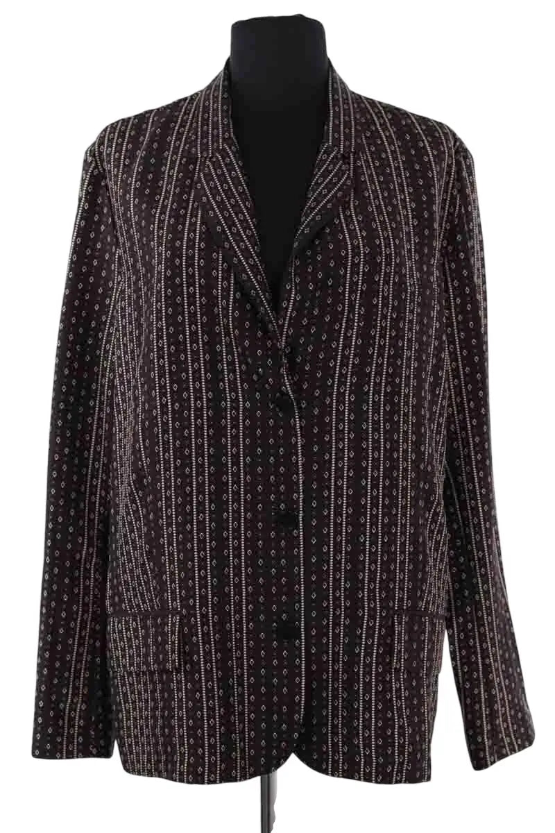 Veste Barbara Bui Noir en Soie, taille XXL - Seconde Main