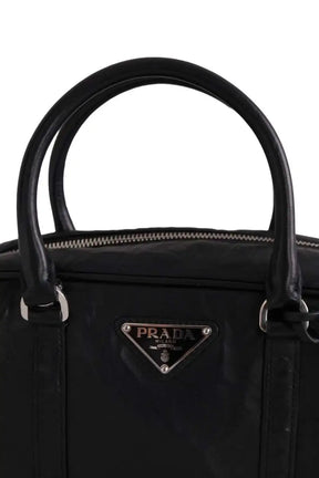 Sac à bandoulière Prada Nappa Antique Noir en Cuir