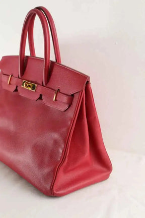 Sac à main Hermès Rouge en Cuir