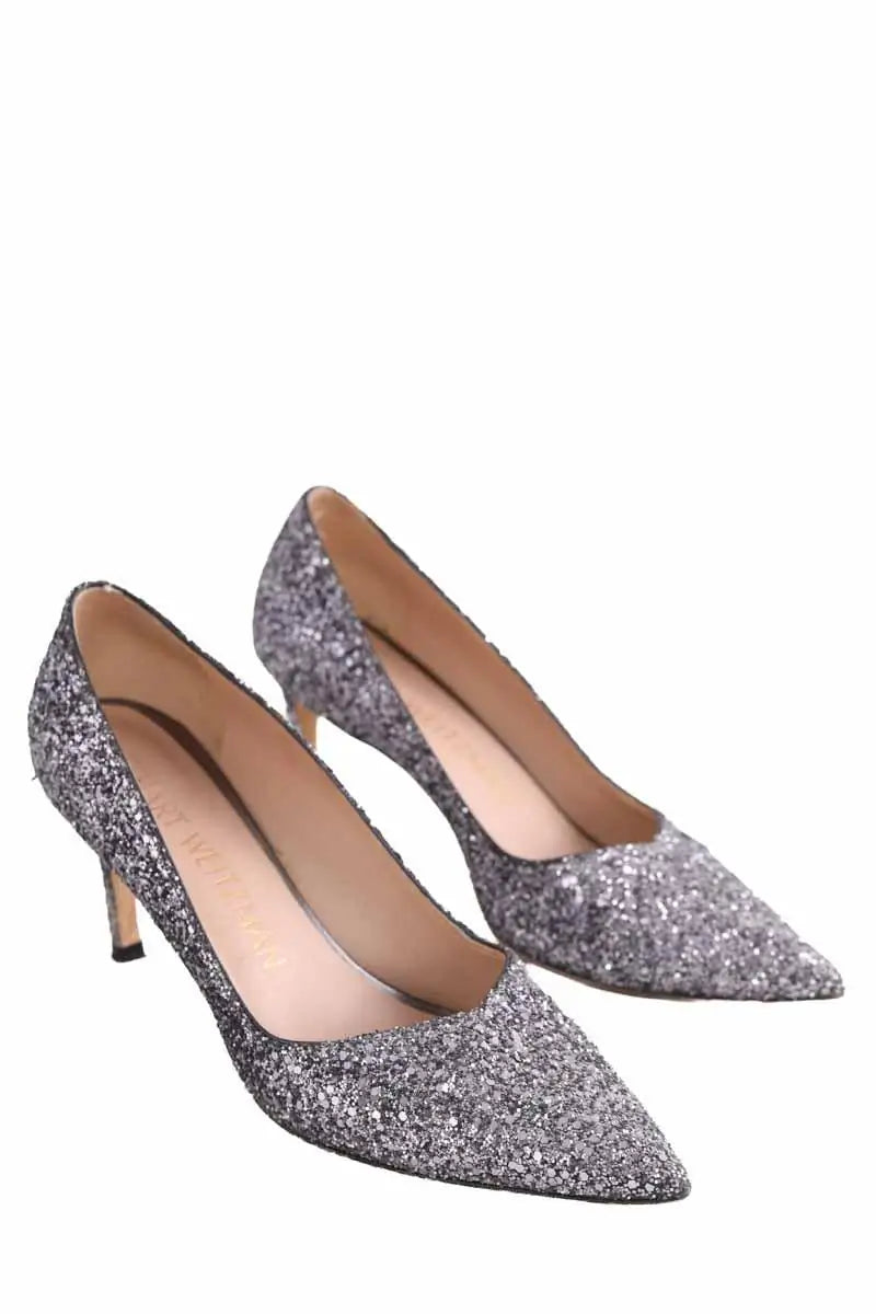 Talons Stuart Weitzman Argent en Paillettes