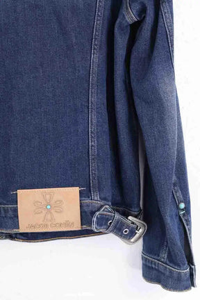 Veste Jacob Cohën Bleu en Coton