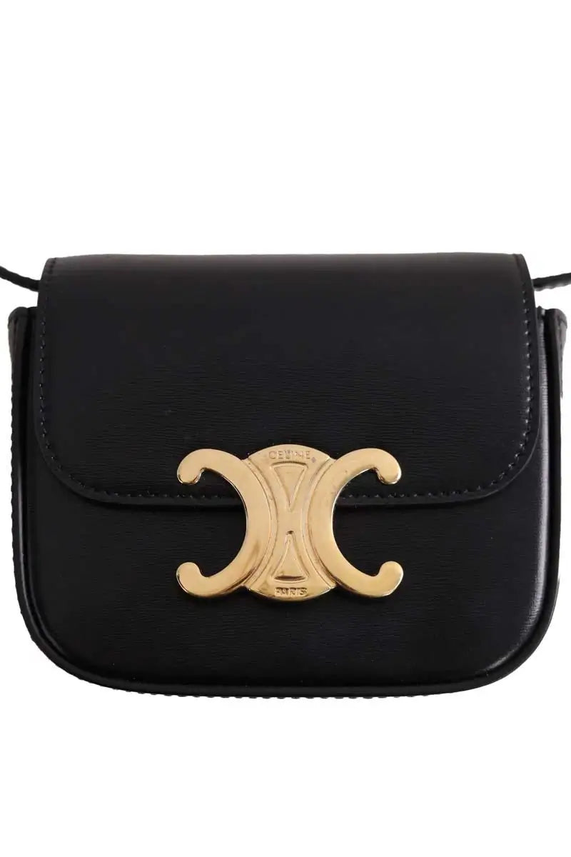 Mini sac Celine Mini Claude Noir en Cuir