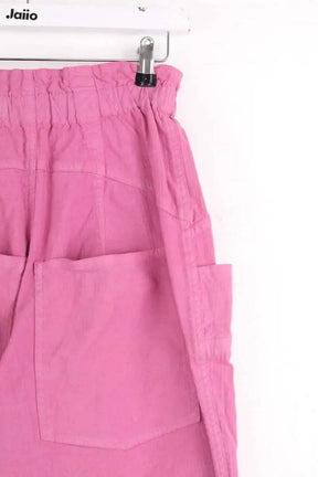 Pantalon droit Isabel Marant Rose en Lin