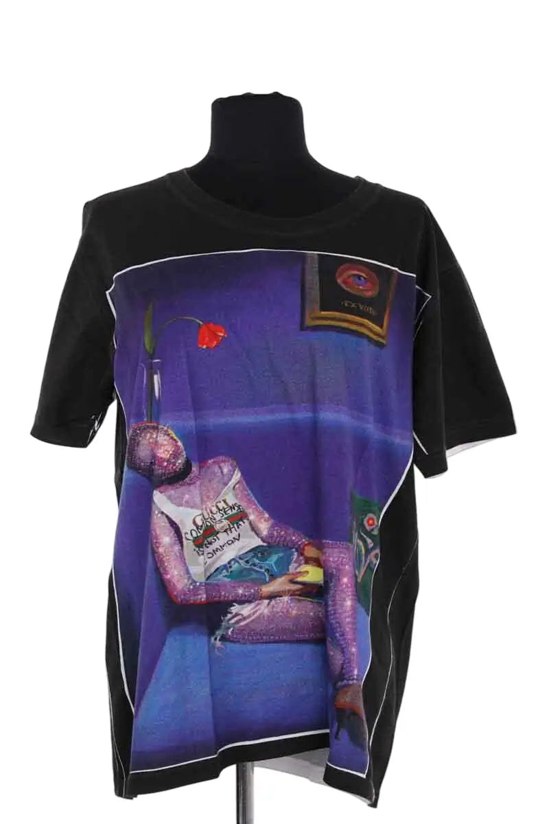T-shirt Gucci Noir en Coton, taille XS - Seconde Main