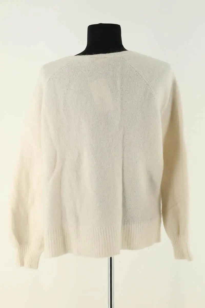 Pull Sézane Blanc en Laine