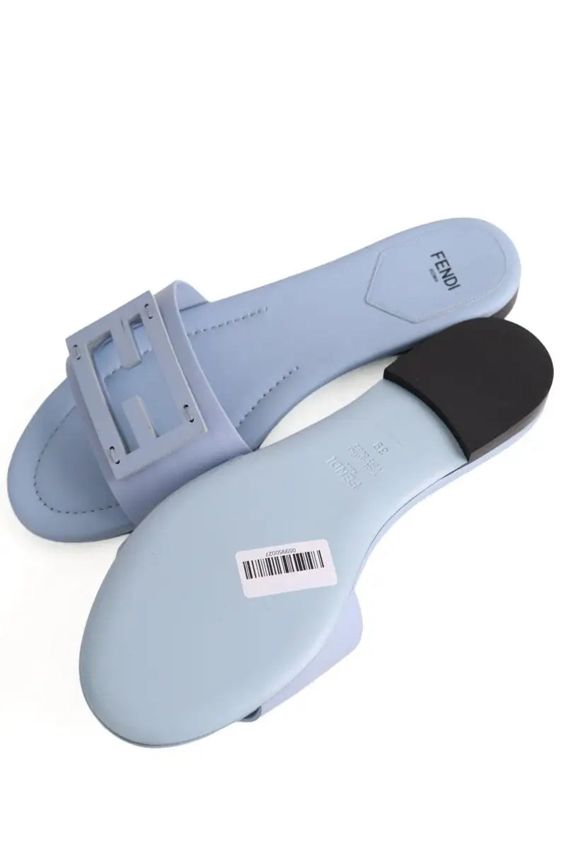 Sandales Fendi Bleu en Cuir