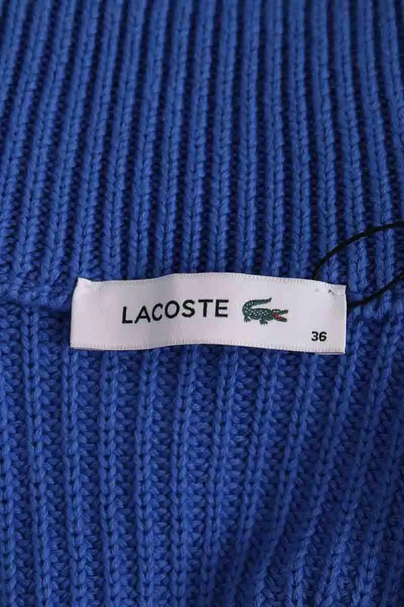 Gilet Lacoste Bleu en Coton