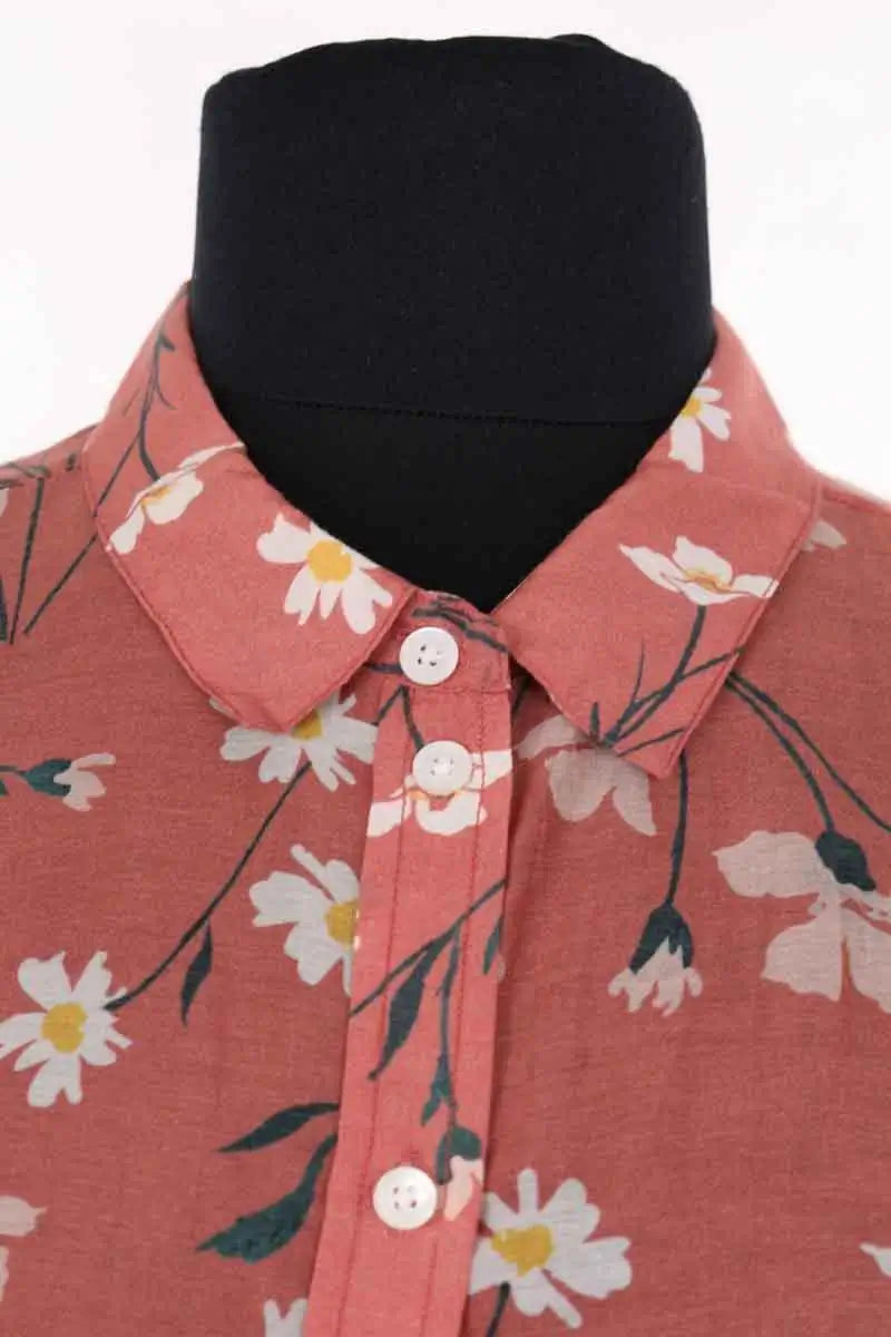 Chemise Sézane Rose en Coton