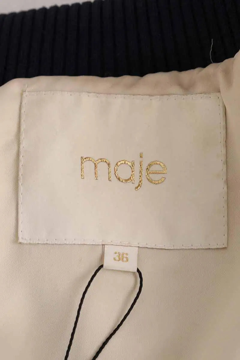Blouson Maje Bleu en Viscose