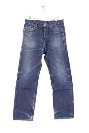 Jean droit APC Bleu en Coton, taille S - Seconde Main