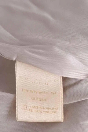 Manteau Hotel Particulier Beige en Cuir