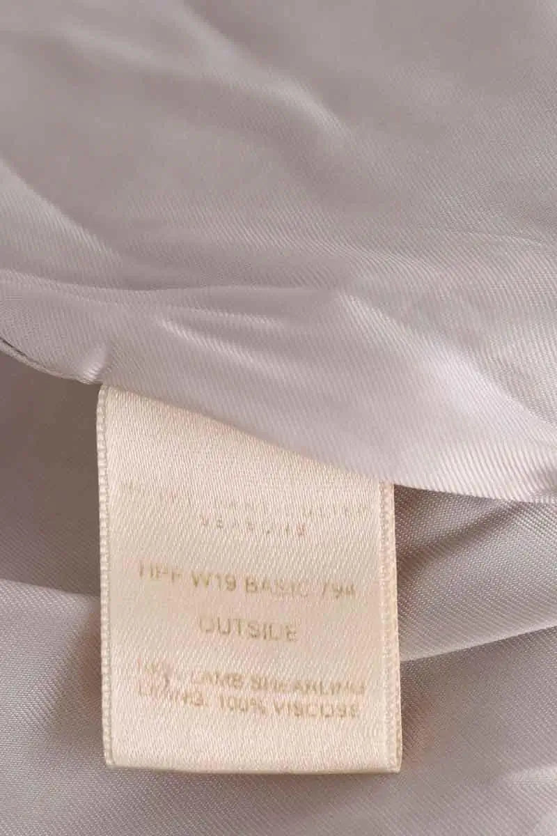 Manteau Hotel Particulier Beige en Cuir
