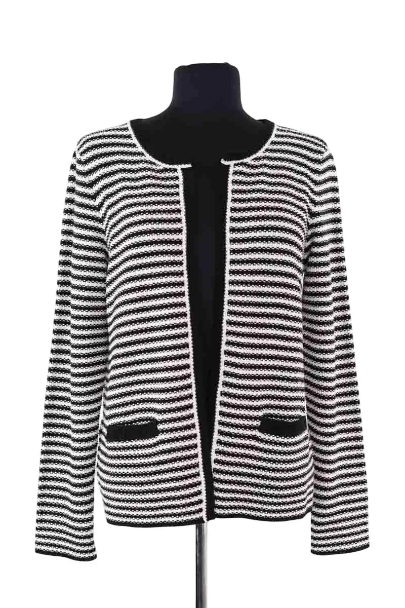 Gilet Gerard Darel Blanc en Coton, taille S - Seconde Main