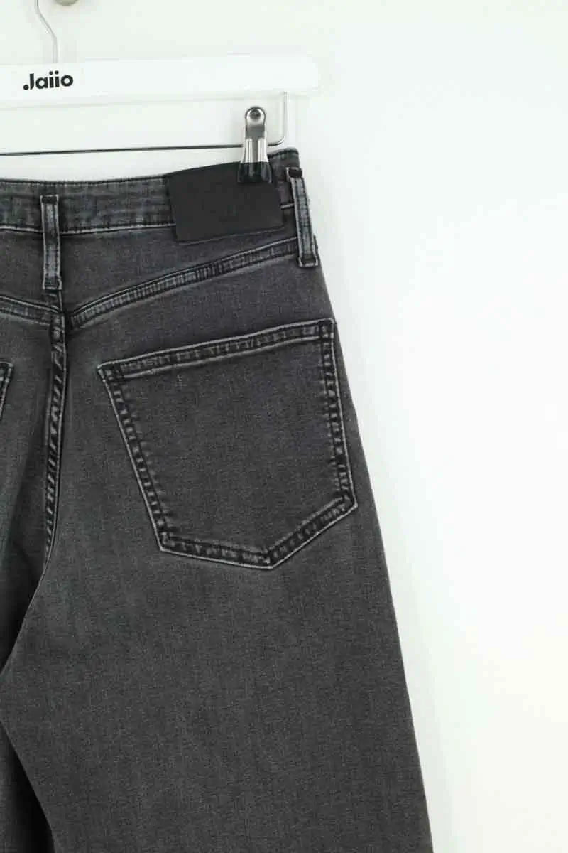 Jean large Maje Noir en Coton