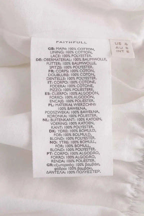 Top sans manche Faithfull The Brand Blanc en Coton