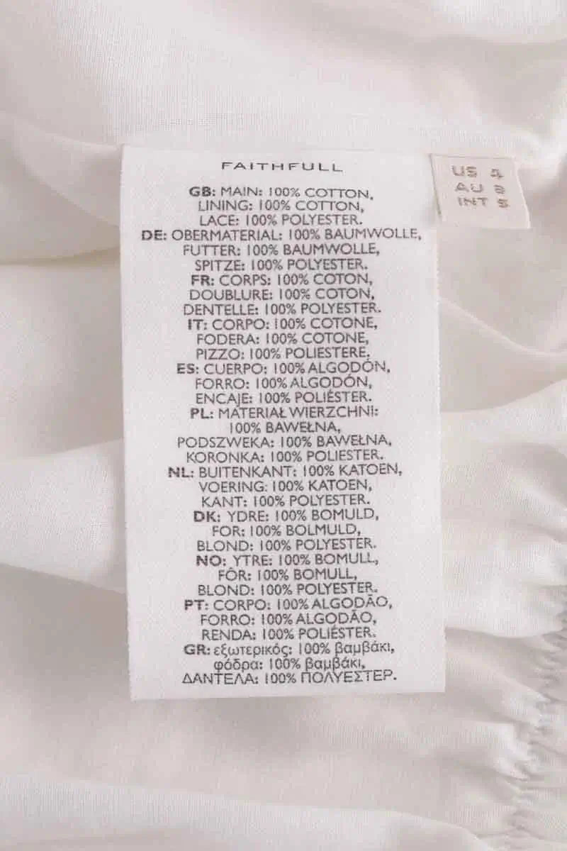 Top sans manche Faithfull The Brand Blanc en Coton