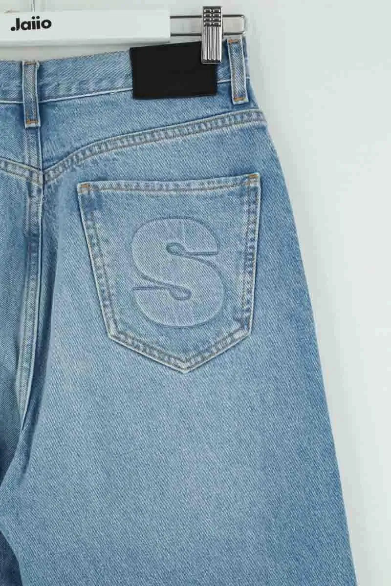 Jean droit Sandro Bleu en Coton