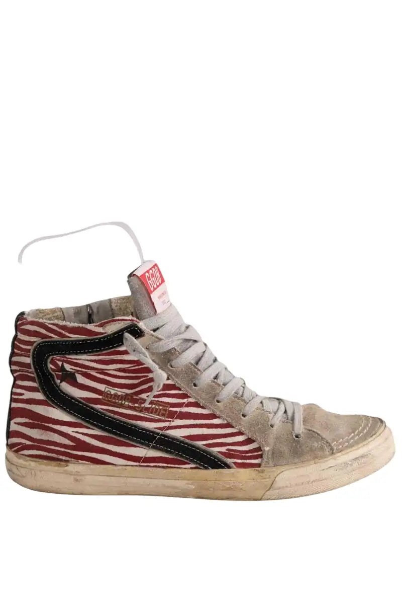 Baskets Golden Goose Rouge en Tissu, taille 39 - Seconde Main