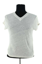 T-shirt Iro Blanc en Lin, taille S - Seconde Main
