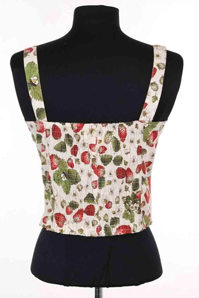 Top sans manche Rouje Multicolore en Coton