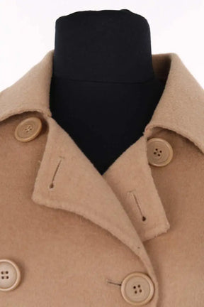 Manteau Maje Camel en Laine