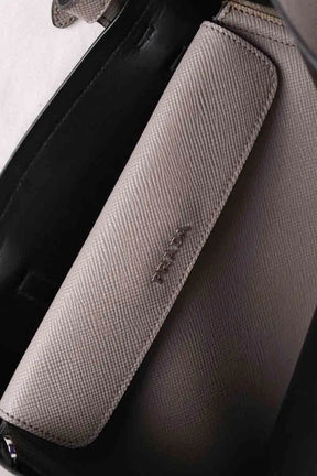 Sac à main Prada Double Gris en Cuir