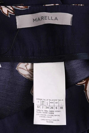 Pantalon droit Marella Bleu en Viscose