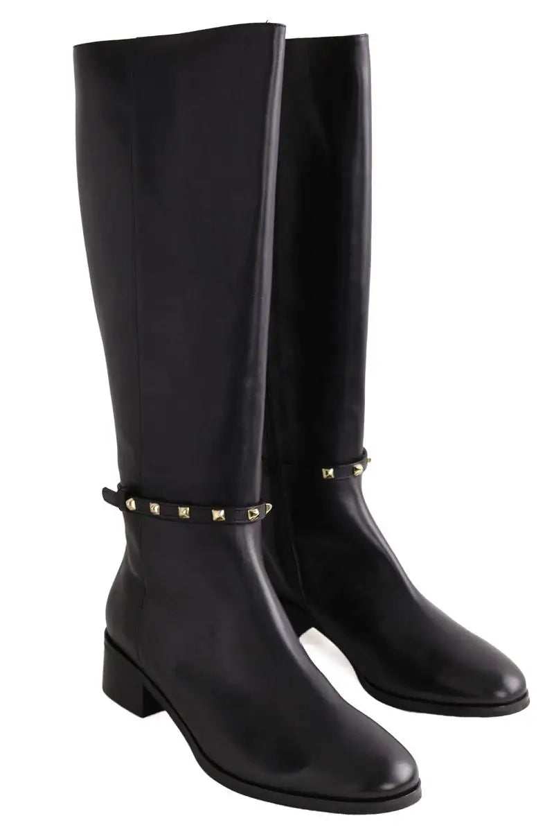 Bottes LK Bennett Stevie Noir en Cuir