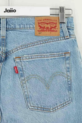 Jean droit Levi's 501 Bleu en Coton